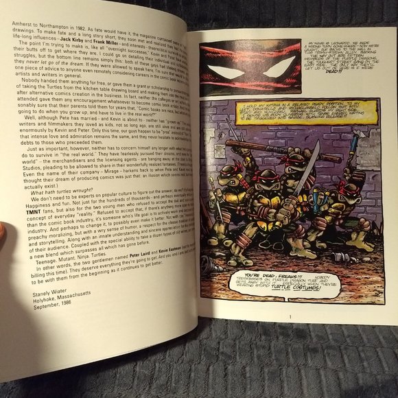 Vintage 1986 Teenage Mutant Ninja Turtles Graphic Novel #1 - Picture 6 of 6